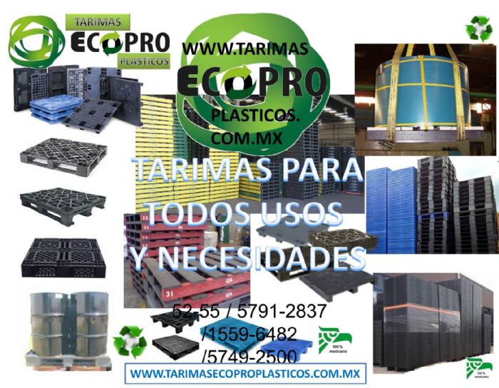 TARIMAS DE PLASTICO. TARIMAS DE PLASTICO PARA EXPORTACION. TARIMAS MANEJO RUDO.